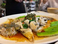 鲜花椒蒸桂花鲈-猪肉婆私房菜(容桂总店)