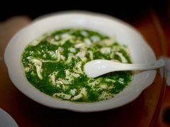 荠菜菌菇烩虾仁-华航饭店(华馨小区店)