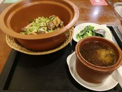 茶树菇龙骨汤-其灵紫砂煲仔饭(富莲大厦店)