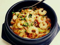 石锅虾仁饭-韩聚园韩国料理(文灶店)