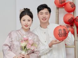 -桃子造型婚纱礼服(凤起广场店)