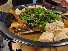 鲜青椒烤鱼-探鱼·鲜青椒爽麻烤鱼(天河优托邦店)