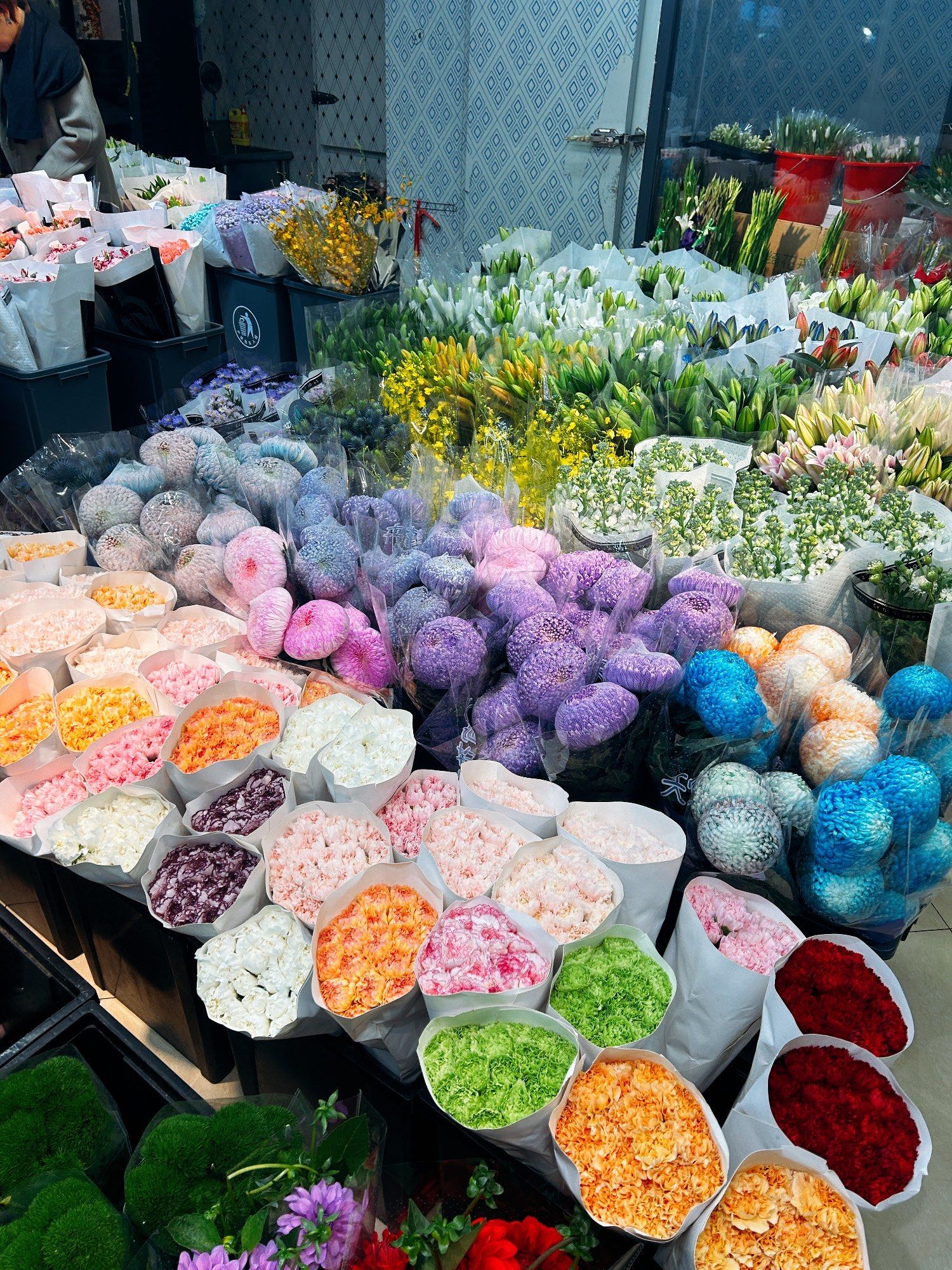 逛鲜花市场真的让人感到幸福