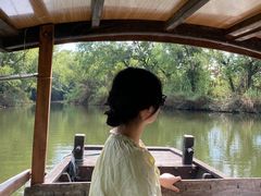 -摇橹船上船码头