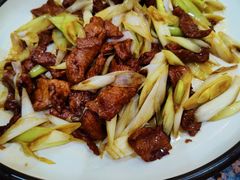 葱爆鲜鹿肉-乔家满族八大碗(流水沟店)