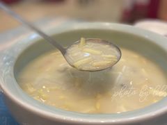 奶汤蒲菜-鹊华居·地道鲁菜·海鲜·融合味(大明湖店)