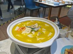 手掰海鲜豆腐-悦海·家宴·冰花皮皮虾大锅贴(宝龙店)