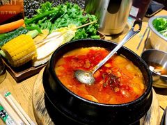 海鲜嫩豆腐汤-姜虎东白丁烤肉(恒隆广场店)