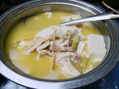 手工豆腐笋干汤-国生茶庄·地道农家菜团建活动