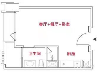 33p太会装！只动一道墙，拥一室一厅、二分离卫浴！