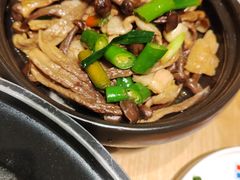 茶树菇炒肉-醉得意·山茶油炒土鸡(福州永泰新安古街店)