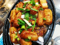 铁板毛豆腐-徽州美食(三十年老店)