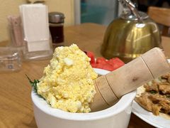 农家鸡蛋拌蒜-山东宾馆·齐鲁苑餐厅