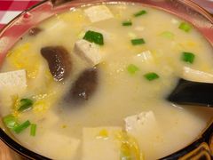 鸡汤小白菜煮榆林豆腐-西贝(吴江路湟普汇店)