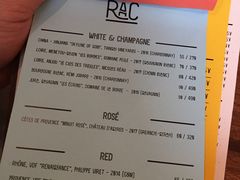 菜单-RAC BAR(安福路店)