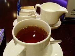 赠送的茶-咖啡苑自助餐厅·中国大饭店