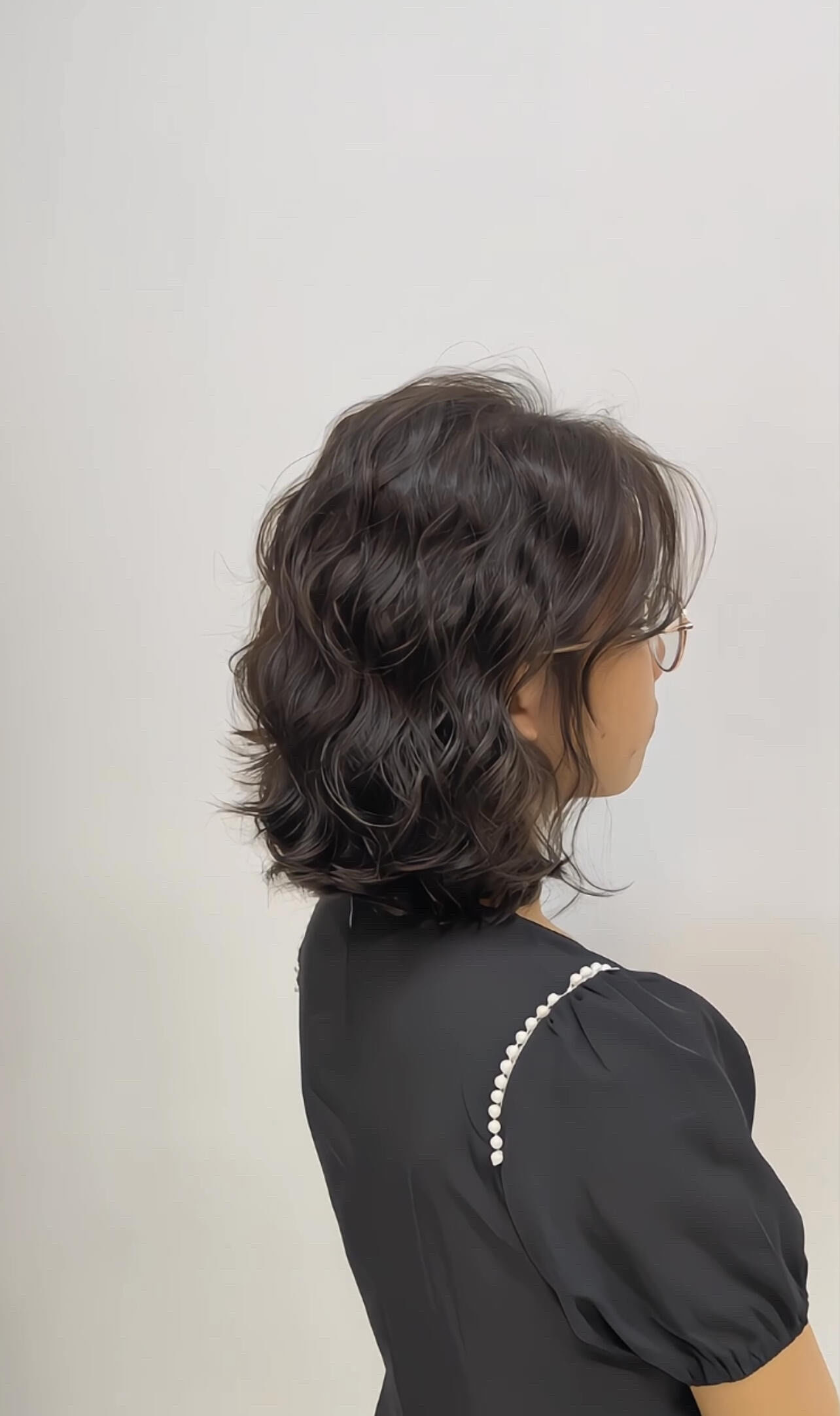 中发波浪卷烫发