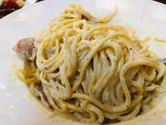奶油培根意面-大书房咖啡(中传国交店)