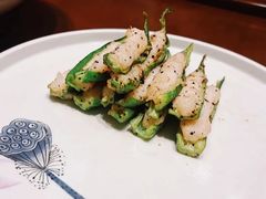 白玉虾滑酿秋葵-半勺·新徽菜(银泰城店)