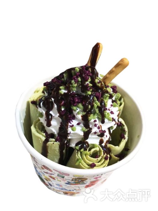 泰国炒冰淇淋卷抹茶冰淇淋卷图片 - 第2张