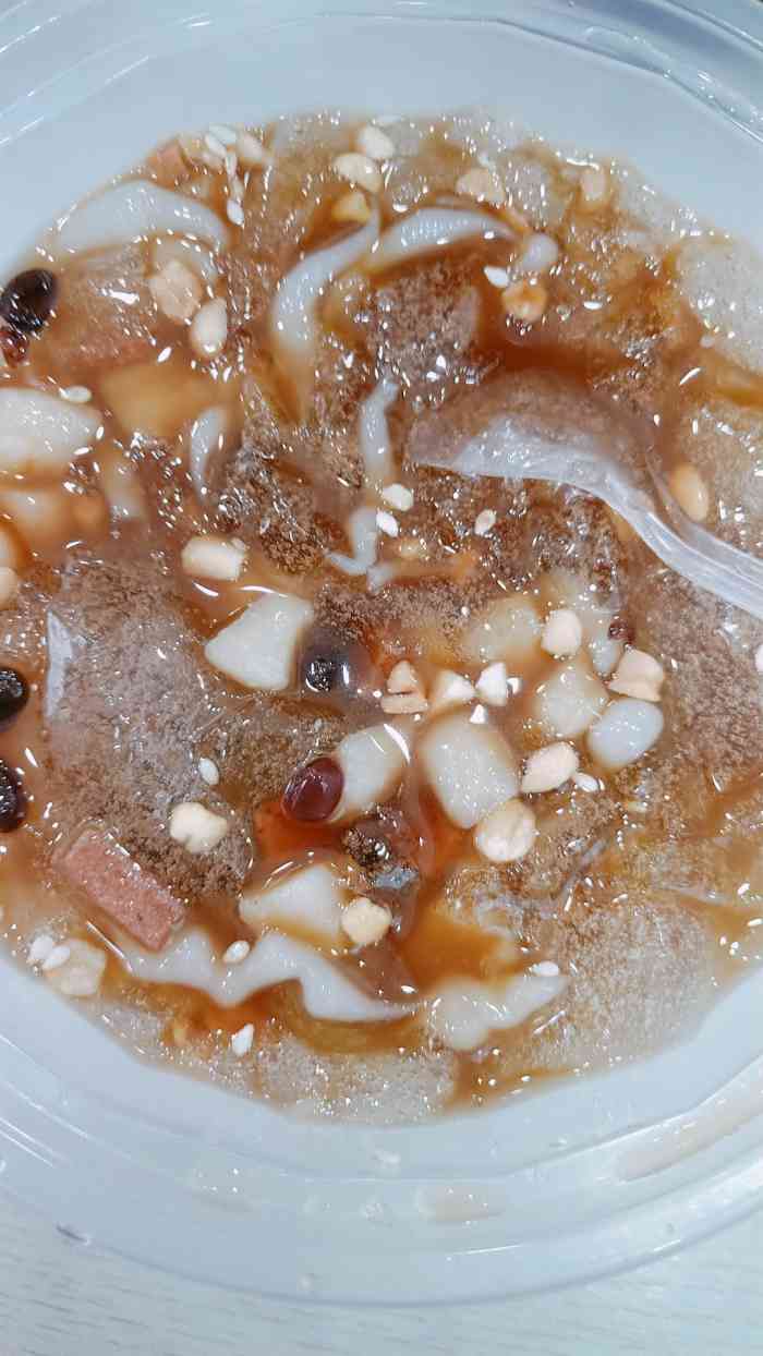 丁丁么糍粑冰粉-"冰粉是四川人的夏季必备,在炎热的夏天来一.