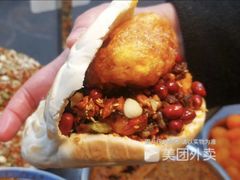 -清真马乐贝腊牛肉蛋黄菜夹馍(马蓉洒金桥店)
