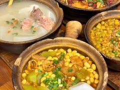 砂锅耙豌豆肥肠-罗妈砂锅(四川成都奎星楼店)