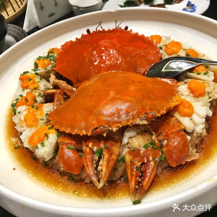 黑豚肉蒸膏蟹