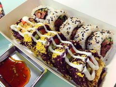 招牌黄金脆拼招牌黑金脆-N多寿司(交大店)
