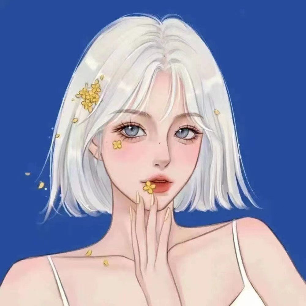 清新简约女头像