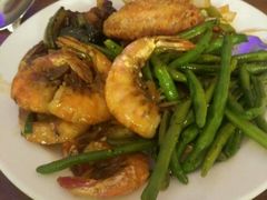 大虾，扁豆-Aroma Buffet W12 | Dinner & Lunch