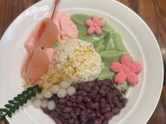 樱花抹茶酒酿豆腐花冻-老米记酒酿铺(科巷店)