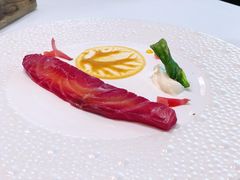 挪威烟熏三文鱼水晶黄瓜香槟奶油-福楼法餐厅FLO