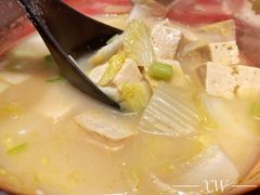 鸡汤小白菜煮榆林豆腐-西贝(金桥店)