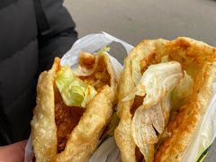 爆浆炸蛋-小红车炸蛋葱油饼