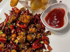 经典辣子鸡配大薯条-眉州东坡·熊猫主题餐厅(枫蓝店)