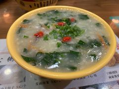 菠菜猪肝粥-粥公粥婆精品家常菜(青龙桥店)