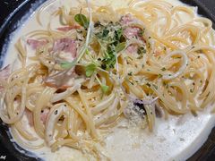 培根奶油意面-机器人火炉披萨