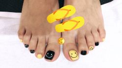足部美甲笑脸-PinkBaby美甲美睫