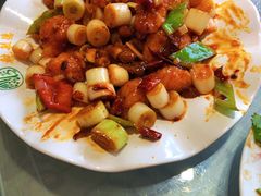 宫保鳕鱼丁-天津乾毓德饭庄·清真传统炒菜·海鲜烧烤(咸阳路店)