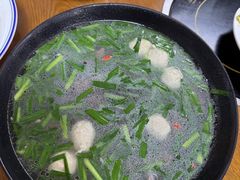 鸭血扁菜汤-甘家界柠檬鸭店(高峰林场店)