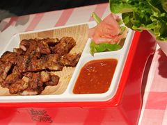 生菜五花肉-在老街·淮安大排档·甜麻干煸龙虾·烧烤(河下古镇店)