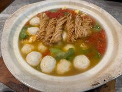 丝瓜鱼丸炖馓子-永安鱼庄·镇江菜(东吴路店)