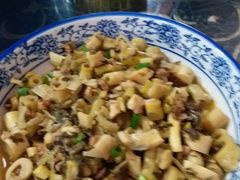 野笋炒雪菜肉沫-国生茶庄·地道农家菜团建活动