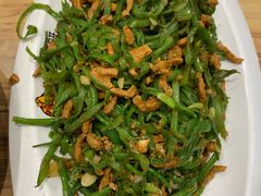 鲜豆角炒肉丝-合合春饼·酱骨·东北菜(潘家园店)
