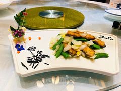 羊肚菌虾滑-京杭上院·河景花园餐厅·杭帮菜名店