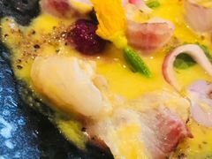 日本七星海鲈鱼生鱼片佐秘鲁黄椒汁-三秋舍·梦幻岛(小西路店)