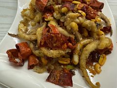 脆椒辣鱿鱼-兴国苑酒店