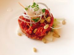 生鸡蛋拌牛肉-王鼎精致料理铁板烧(世博源店)