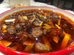 爆炒麻辣鸡血-华仔龙虾(永乐路总店)